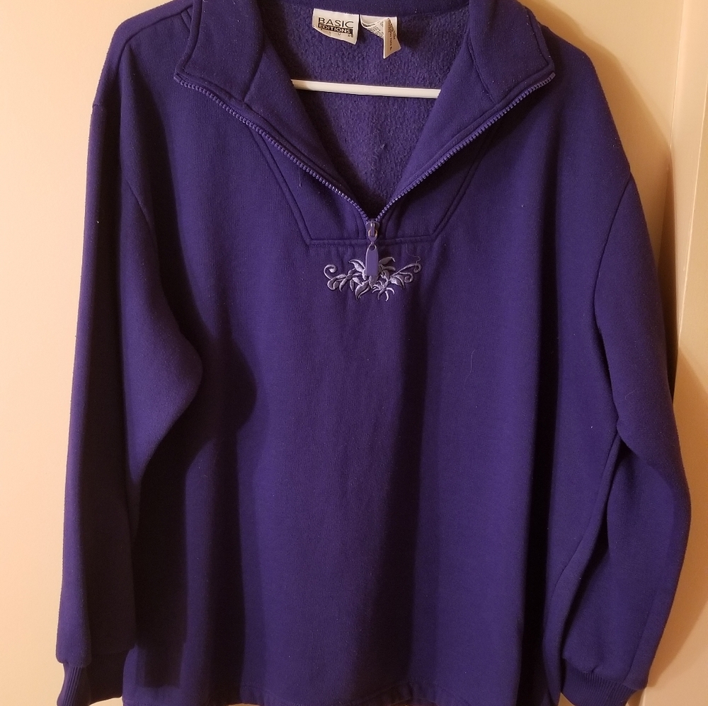 Basic Edition Blue/Purple Sweater - image 8
